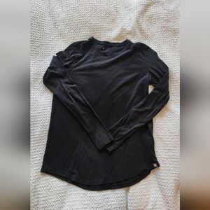 Figs Womens Black Long Sleeve Tee